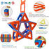 3+ Set 120PCS, MAGBLOCK Magnetic Blocks Magnet Tiles Educational Toys for Year Old Boys and Girls Gifts Learning by