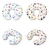 Goronwyfloyd 2 Multi Colorful Butterfly Nursing Pillow Cover for Baby Boy Girl Pieces Newborn U-Shaped Breastfeeding