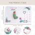Baby Monthly Milestone Blanket for Baby Girl, 60"x40" Cactus Growth Chart, Weekly & Monthly Photography Prop