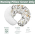 Summer Boho Floral Butterflies Nursing Pillow Covers for Boy Girl Vintage Wildflowers Leaves Nursery Feeding Pillowcase