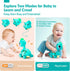 Baby Toys for 6-12 Months - Touch & Go Musical Light Infant Toys for Tummy Time and Crawling