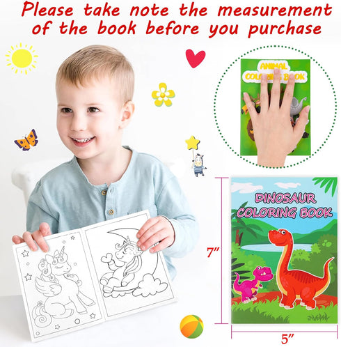 28Pcs Small Coloring Books for Kids Bulk: Holiday Mini Stockings Stuffers Goodie Bags Fillers for Christmas, Back
