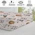 African Jungle Safari Animals Changing Pad Covers, Lion Elephant Giraffe Zebra Design for Baby Boys and Girls 32''x16''