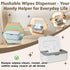 Stitokg Flushable Wipes Dispenser, Wipes Case Baby Wipe Holder Durable PP Material for Nursery & Home, Keeps Wipes