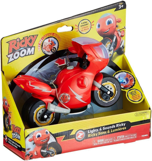 Toy Motorcycle with Light and Sounds - Red for Boys & Girls