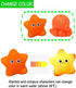Bath Toy Water Spraying Discoloration Floating Animals, Shark Fishing Play Set for Babies and Kids
