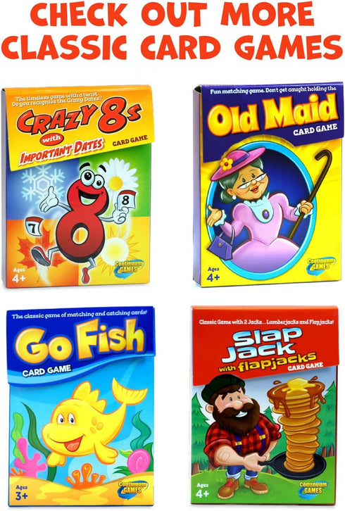 8s 4 Continuum Games Crazy with Important Dates Card Game - Kids Age and Up