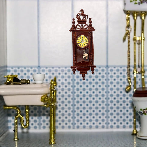 Miniature Dollhouse Wall Clock - Perfect for Photography & Decor