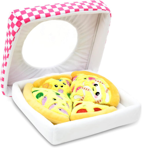 Set iscream Foodie Fun Plush Pizza Slices Play with Glitter and Embroidered Accents
