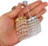 LUOZZY 1 12 Dollhouse Lights Battery Operated Crystal Miniature Chandelier Led Lighting Scale (Silver)