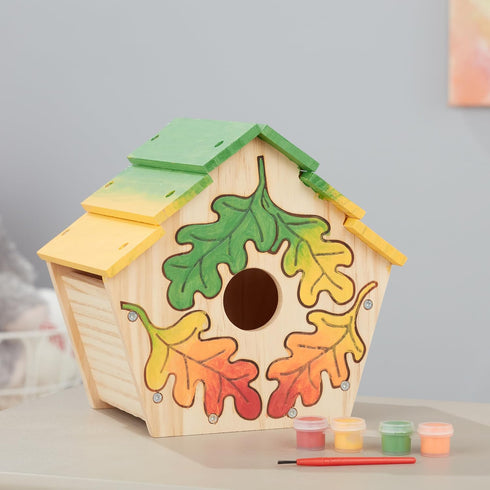 Melissa & Doug Created by Me! Birdhouse Build-Your-Own Wooden Craft Kit for Kids