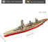 Piececool 3D Metal Puzzle Warship Model Kits, Fuso Battleship DIY Building Kits for Adults, 330 Pcs Brain Teaser