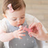 Bumkins Baby Utensils Set, Chewtensils Silicone Spoons for Dipping, Self-Feeding, Baby Led Weaning, Trainer Learning, First Stage Eating, Soft Practice Fork and Spoon, Babies 6 Months, Pink Jelly by Bumkins