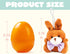 24 JOYIN Pcs Pre-Filled Easter Egg with Plush Bunnies and Bears, Plush Animal Keychain for Kids Easter Egg Hunt, Goodie