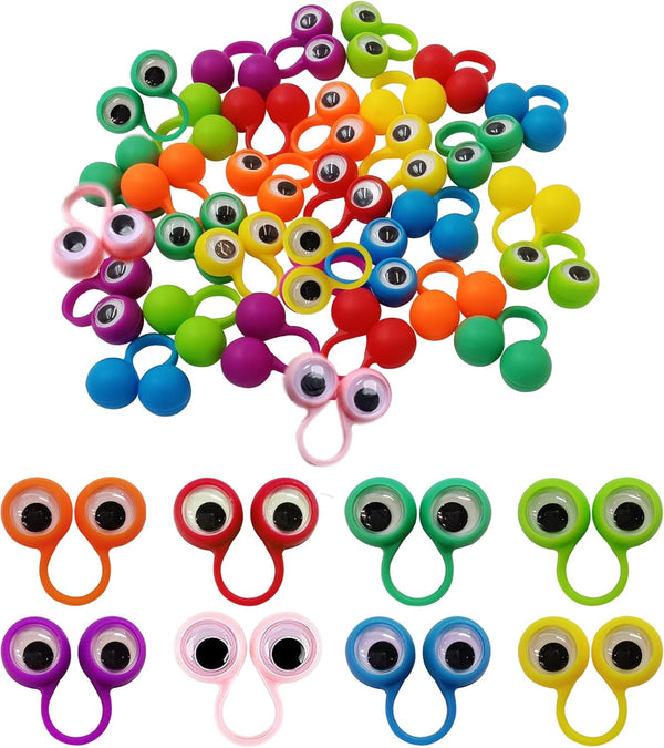 PPXMEEUDC Eye Finger Puppets Googly Eye Finger Puppets Wiggly Eyeball Finger Puppet Rings