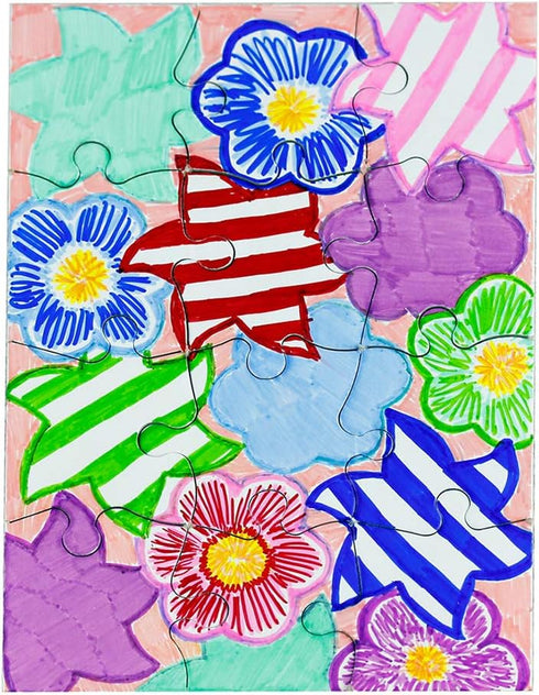 Hygloss Blank Decorating Art Activity - Jigsaw for Party Favors, DIY Invites, 5.5 x 8 Inches, 12 Pieces