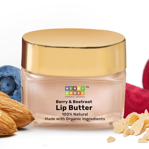 HERBY ANGEL Baby Lip Balm - Nourishing Berry & Beetroot Lip Butter for Kids