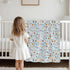 Selgkds 60x80inch Cute Geese Boho Flowers Baby Blankets for Girls Boys Infants Toddler Crib Stroller Blue Spring Ducks