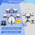Set, Set 1 3 5 7 9 12 Kids Drum Drum for Toddlers with Stool Upgraded Plastic Rock Jazz Drum Kit Musical Instruments