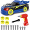 Take Apart Toy Racing Car, 2 in 1 Build Your Own Car, Gift for Children Construction Building Toys
