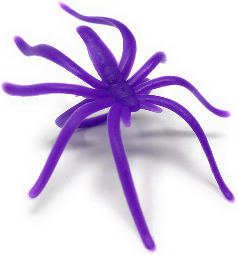 288 Bulk Halloween Spider Ring Assortment, Orange, Purple, Black, Glow-in-the-Dark Party Favors