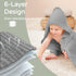 2 Pack 100% 32x32Inch, Yoofoss Hooded Baby Towels for Newborn Muslin Organic Cotton Baby Bath Towel with Hood