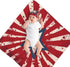 Star Stripes Baby Swaddle Blanket with Beanie Set, Newborn Receiving Blankets 35.4"X 35.4" USA Flag Soft Swaddle Wrap Baby Stuff for Infant Boy Girl Gift by Fiephvsa