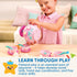 Battat Play Circle Singing Teapot – Toy Food Pretend Play Kitchen Set – 17 Pcs for 3 Years +