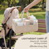 DNAMYJME Baby Diaper Caddy Organizer, Portable Corduroy Diaper Storage Basket with Handle, Baby Organizers and Storage