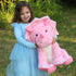 24inch Tezituor Large Pink Dinosaur Stuffed Animals, Large Stuffed Dinosaur Plush Toys for Boys Girls, Hugging Soft