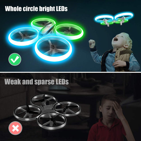 Q9s Drones for Kids, RC Drone with Altitude Hold, Headless Mode, 2 Batteries, Remote Control for Easy Flying