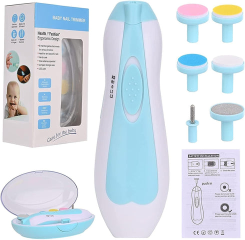 Trimmer 6 1 Set Baby Nail Electric,Baby Nail Clippers, in Baby Nail File,Nail File Baby Grooming Kit Manicure