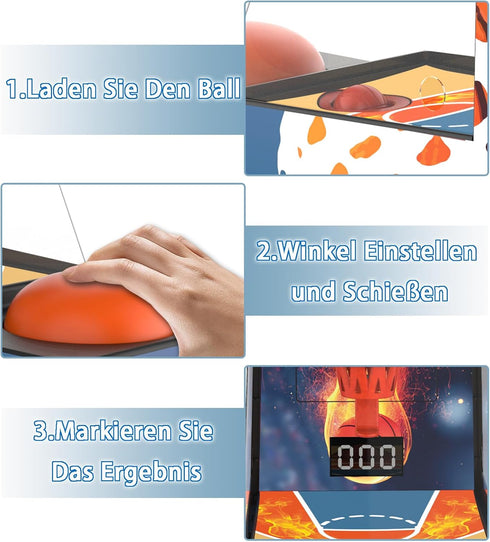 Mini Basketball Games, Basketball Arcade Game for Kids and Adults, Tabletop Toys for Office, Basketball Gifts for Boys