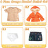 Doll Clothes Set Fashion 4 Pieces with Hooded Coat, T-Shirt, Jeans Skirt & Underpants for 18 Inch Dolls