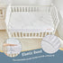 2 Pack, 52''x28'', BEDLORE Waterproof Crib Mattress Protector Ultra Soft Bamboo Viscose Crib Mattress Pad Cover