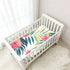 Bseiialft 52 28 Tropical Flowers Palm Leaves Crib Sheets for Boys Girls Soft and Breathable Cotton Baby Sheets