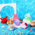 9 3.15 Inch Pcs Mini Sealife Stuffed Animals Stuffed Shark Turtle Ocean Animal Soft Plushies for Birthday Ocean Party