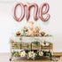 KatchOn Rose Gold One Balloons for 1st Birthday, 20 Inch Foil Balloon Letters, Baby Girls 1st Birthday Decoration