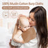 MIGIOL 100% Pack 12. 12 Muslin Burp Cloths Cotton of Soft, Gentle & Absorbent Baby Burp Cloths for Baby Girl & Boys.