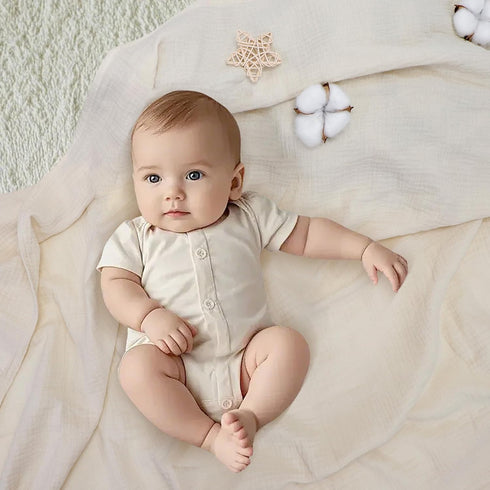 babify 3pack) Baby Swaddle Blanket Neutral - Lightweight and Breathable Muslin Swaddles for Newborns - Receiving