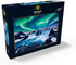 MyPuzzle Northern Lights Over Godafoss Waterfall in Iceland Premium 500 Piece Jigsaw Puzzle for Adults