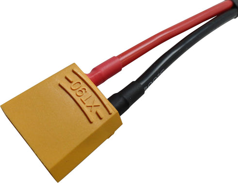 Apex RC Products XT90 Connector Plug to 4mm Banana Plugs, Battery Charge Lead Adapter Cable, 2 Pack