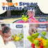 5 1-3 Sizobi Baby Bath Toys, Rechargeable Turtle Bath Toy Sprinkler for Toddler with Rings, Bathtub Fountain Spray