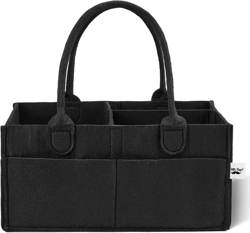Mr. Pen- Baby Diaper Caddy Organizer, Black, Medium, Nursery Storage Bin and
