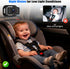 SIXWIN 360Adjustable Baby Car Camera Rear-Facing Infant Monitor with Night Vision Car Camera for Baby Wide-Angle Lens