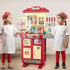 WATUDOU Playset Sets 3 4 5 6 7 8, Kids Kitchen for Toddlers Girls, Toy Kitchen Pretend Play Food Toys for Kids Girls