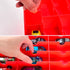 FULLCASE Toys Organizer Storage for Hot Wheels Cars, Double Sided Carrying Box with 48 Compartments (Box Only) Red