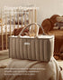 Stylish Diaper Caddy Organizer Bundle - Earthy Rainbow & Mocha Brown