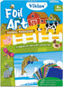 Vinlon Foil Fun Arts and Crafts Kits for Kids, Mess Free Travel Activities Toys for Ages 4-10