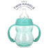 Nuby 3 in 1 Baby Bottle to Training Sippy Cup, 8 Oz Toddler Cups Spill Proof with Soft Spout